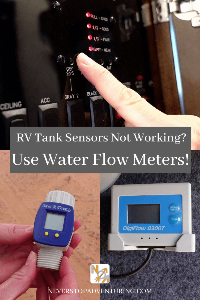 RV Tank Sensors and two water flow meters
