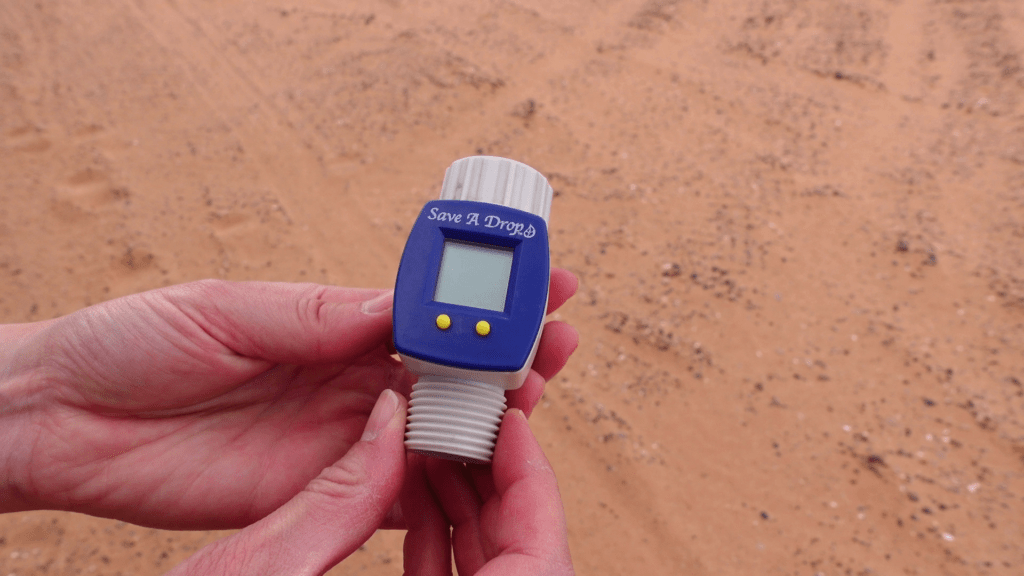 Water flow meter for measuring water intake