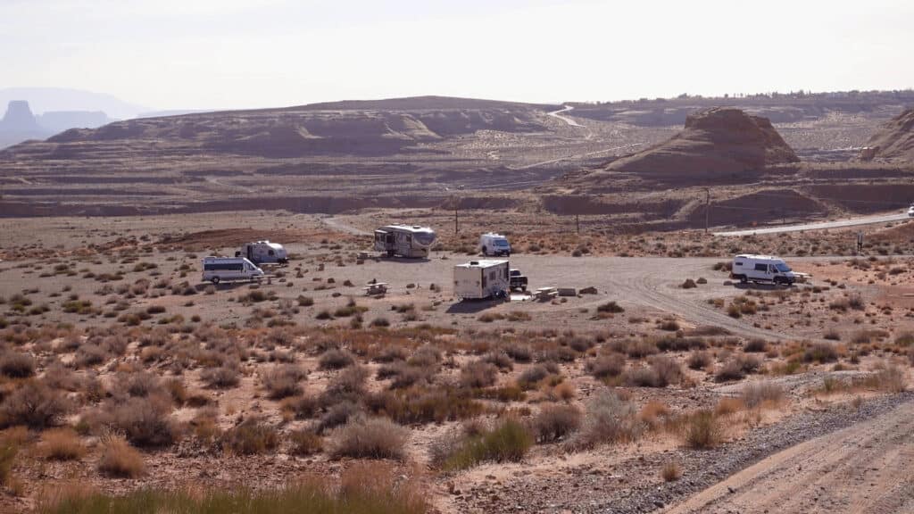 Beehives Campground in Page Arizona