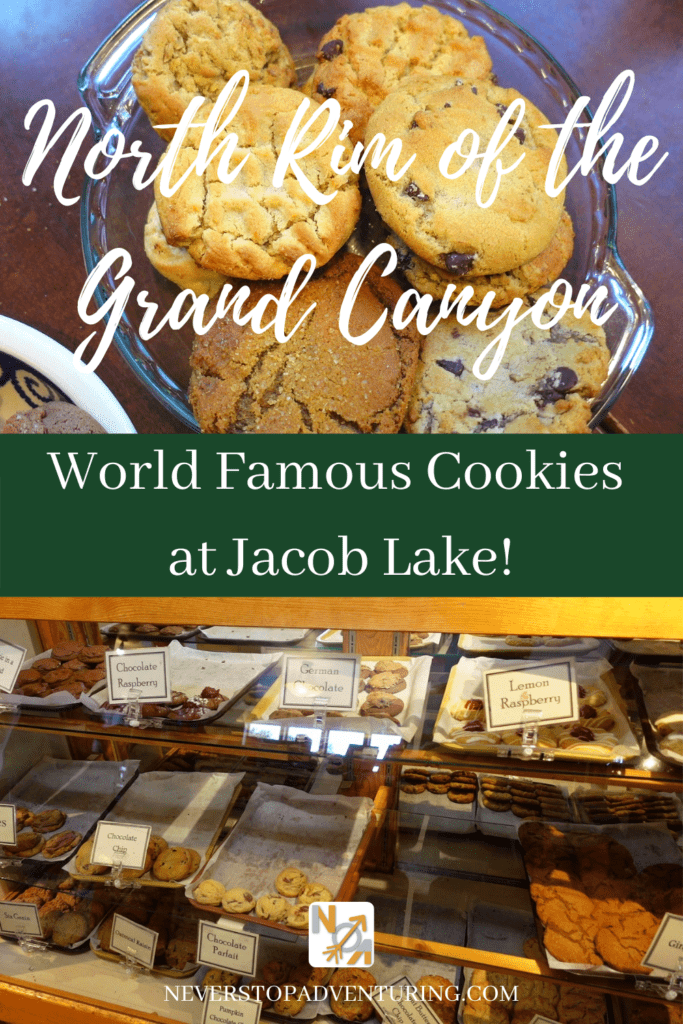 Pinnable image of cookies from Jacob Lake Inn