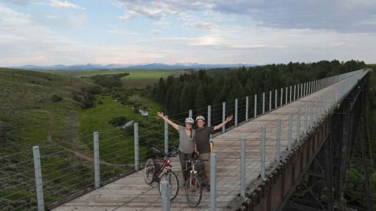 Spectacular Teton Valley Rails to Trails Ride: Escaping A Thunderstorm