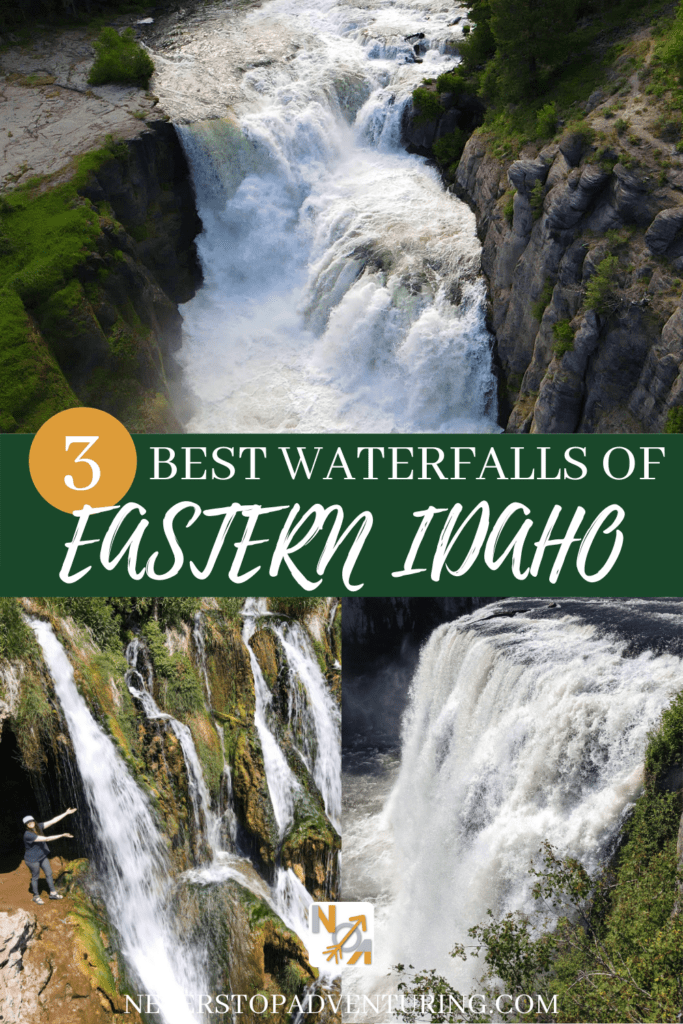 Pinnable image of 3 best waterfalls of Eastern ID