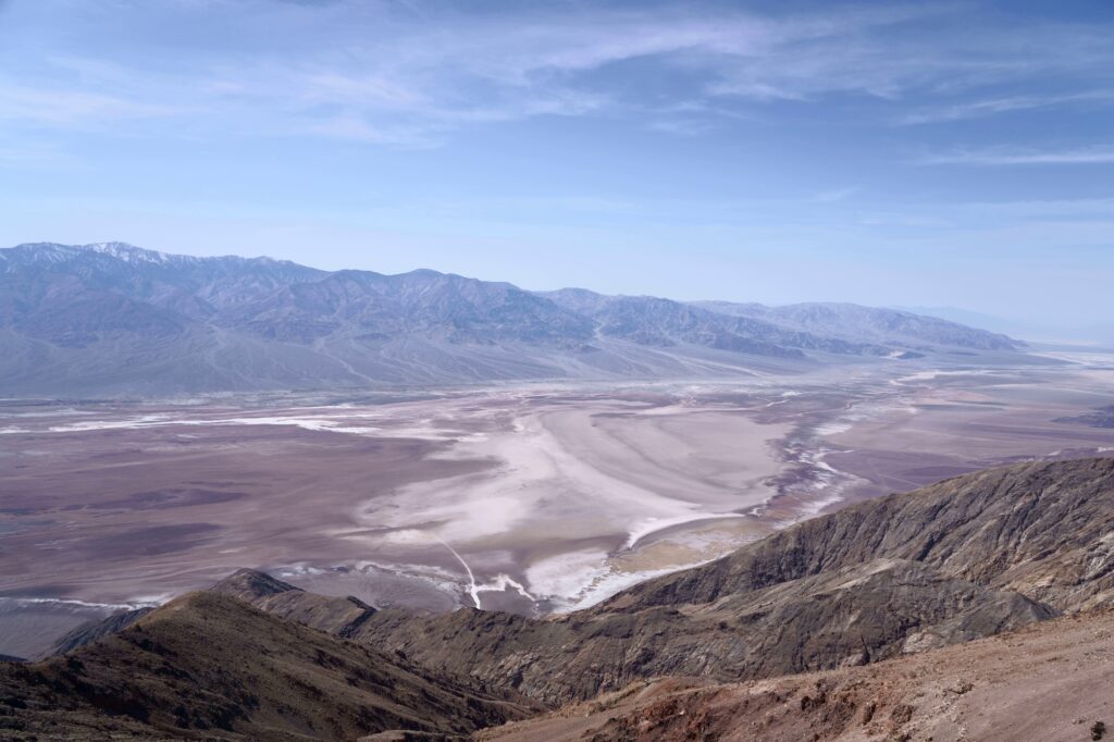 View of valley at Dantes View in Death Valley National Park