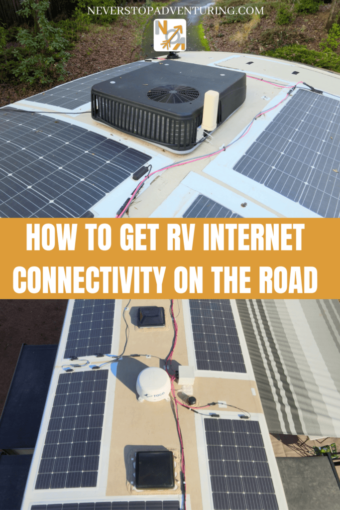 Pinnable image of RV internet connectivity with WeBoost antenna or roof unit